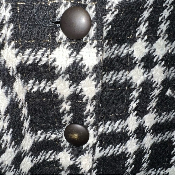 𝅺VINTAGE Relance 80’s Jacket Black and White Plead Size S - Picture 6 of 8